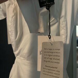 Bardot White Sleeveless Dress with Tag